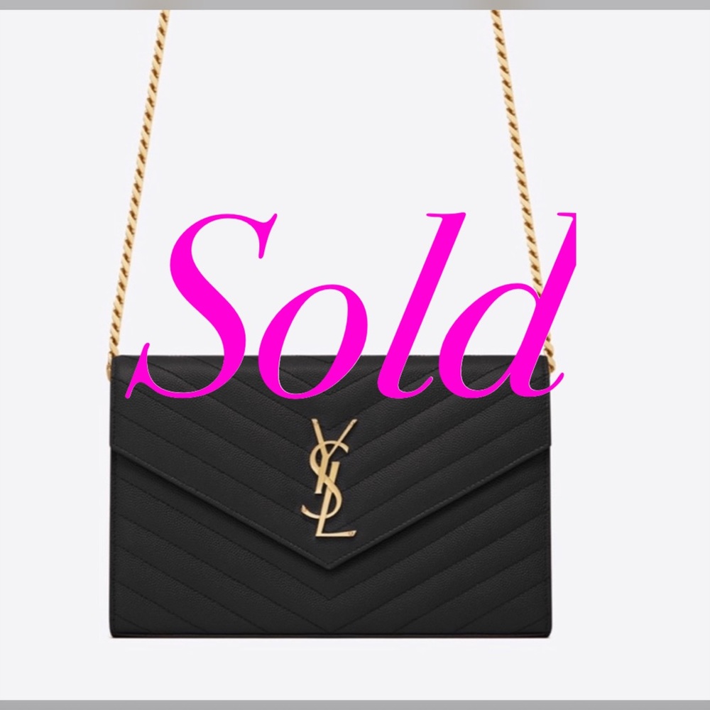 Saint Laurent ‘Monogram' Wallet on a Chain